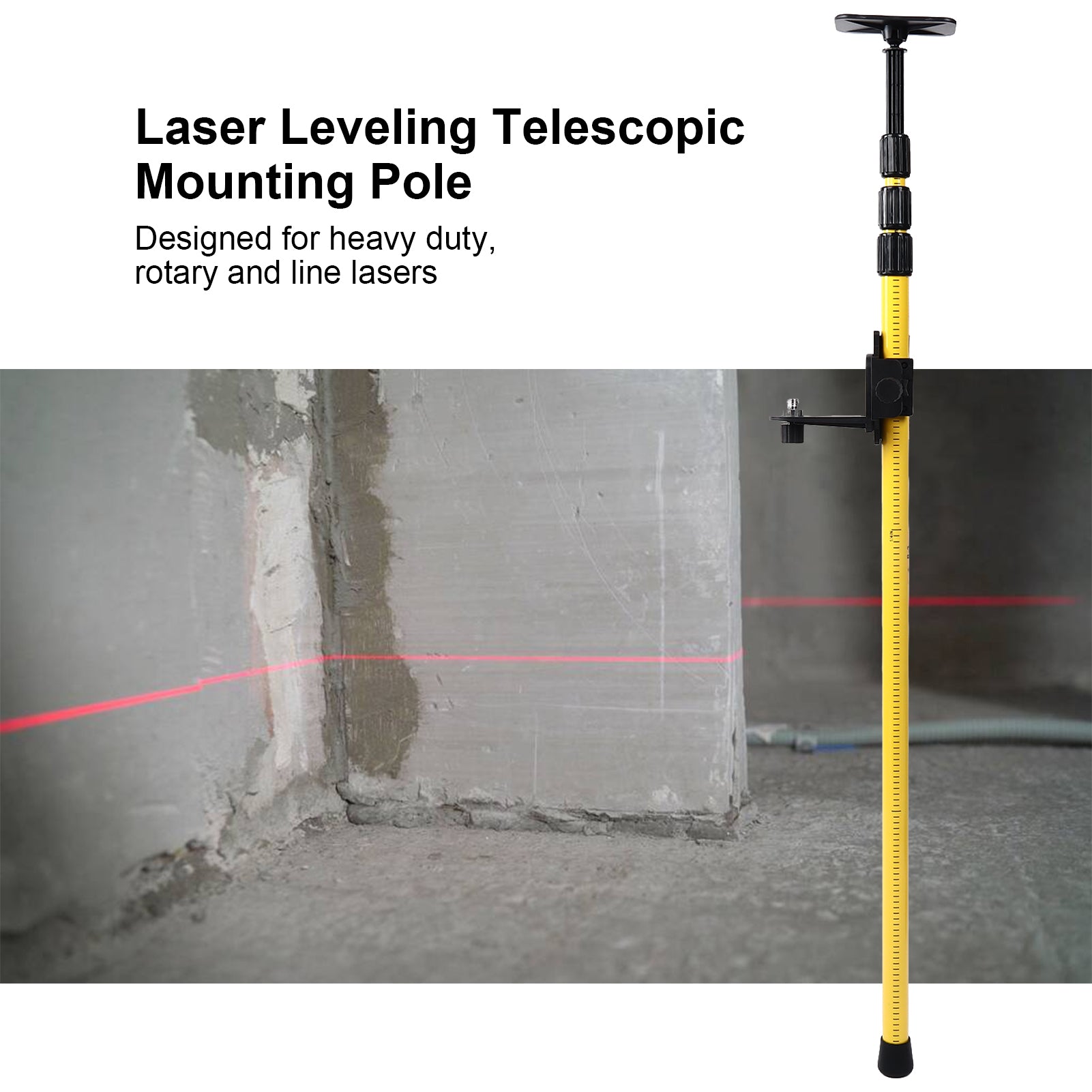 Laser-Messstange mit Teleskop-Funktion