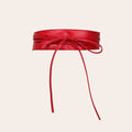 Weitbandiger Damen-Belt aus Kunstleder mit Kordelspitze | LuxeStyle