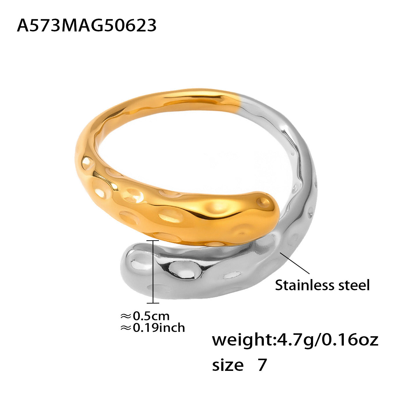 Exzentrisch Geometrischer Damenring