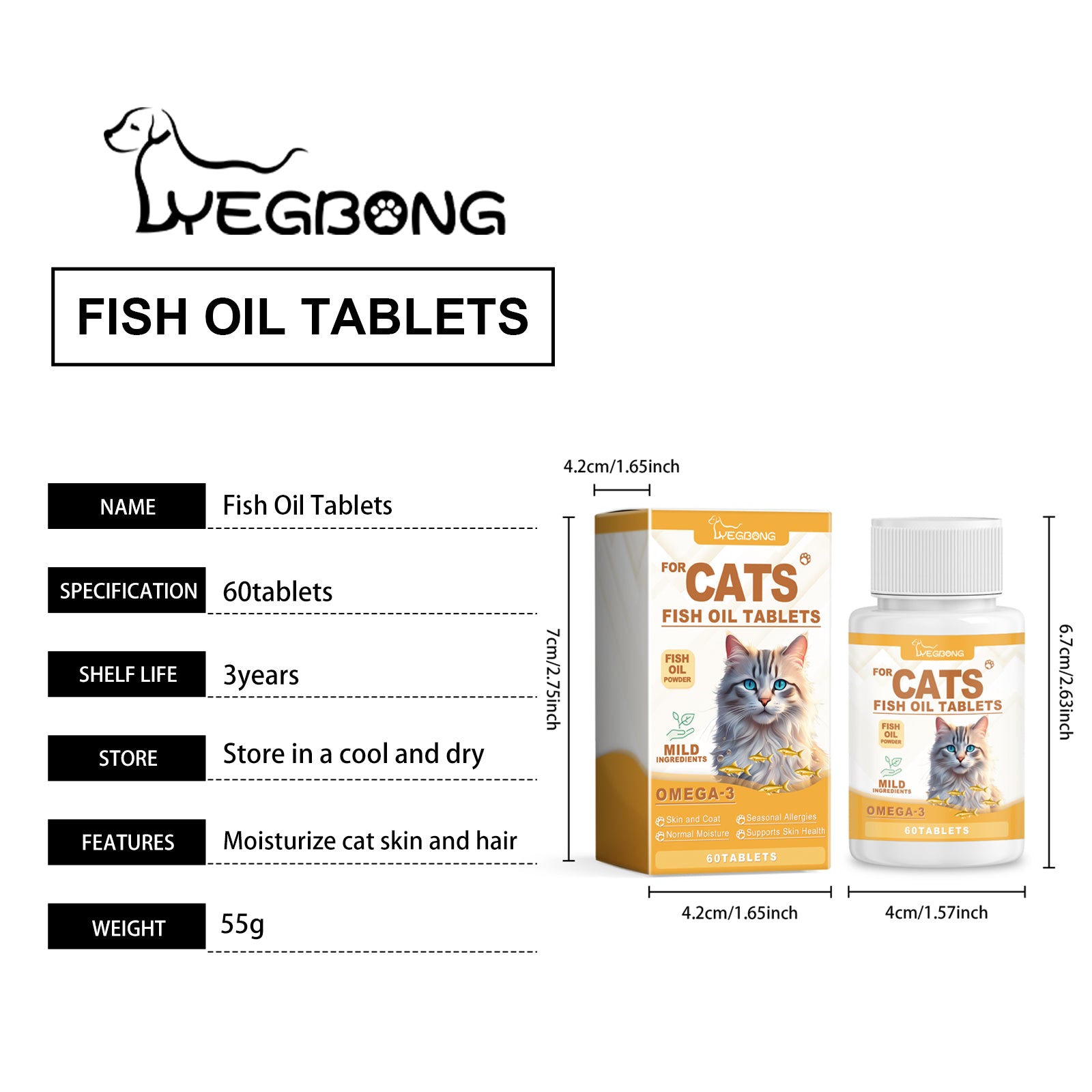 Fischöl-Tabletten für Katzen