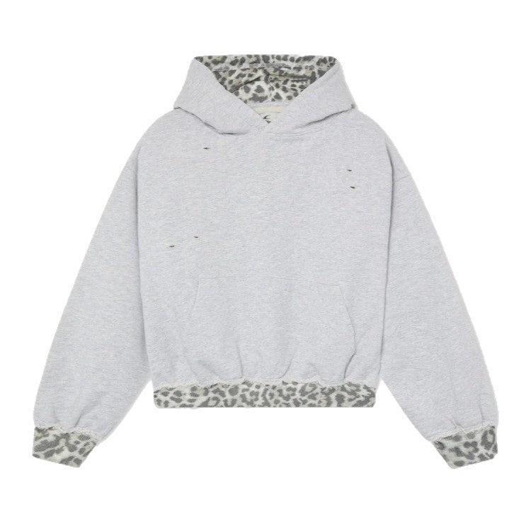 Farbblock-Hoodie mit Patchwork-Design