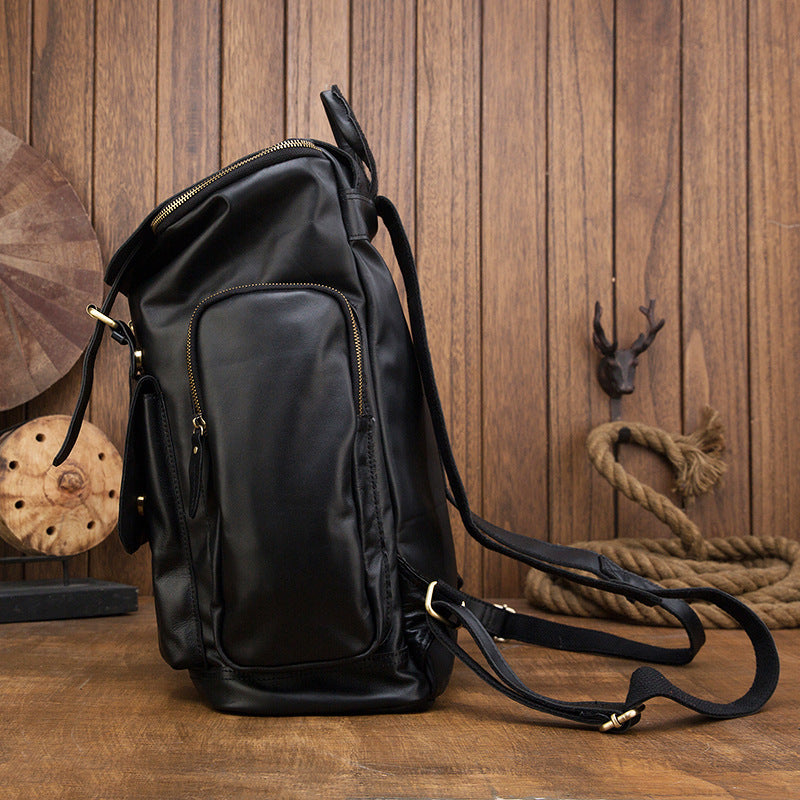 Handgefertigter Herrenrucksack aus echtem Leder – Bild 14 | LuxeStyle