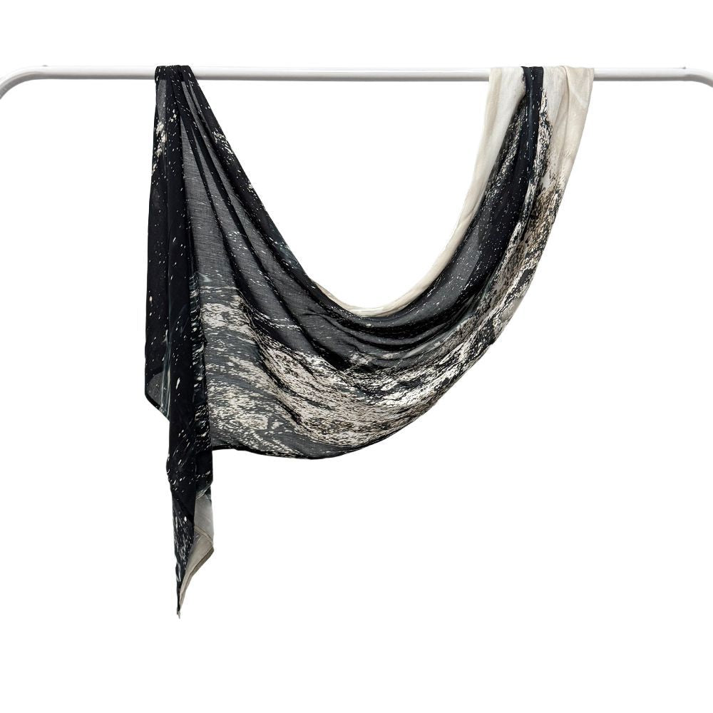 Kopftuch aus Modal-Baumwolle mit Marmor-Print – Bild 19 | LuxeStyle