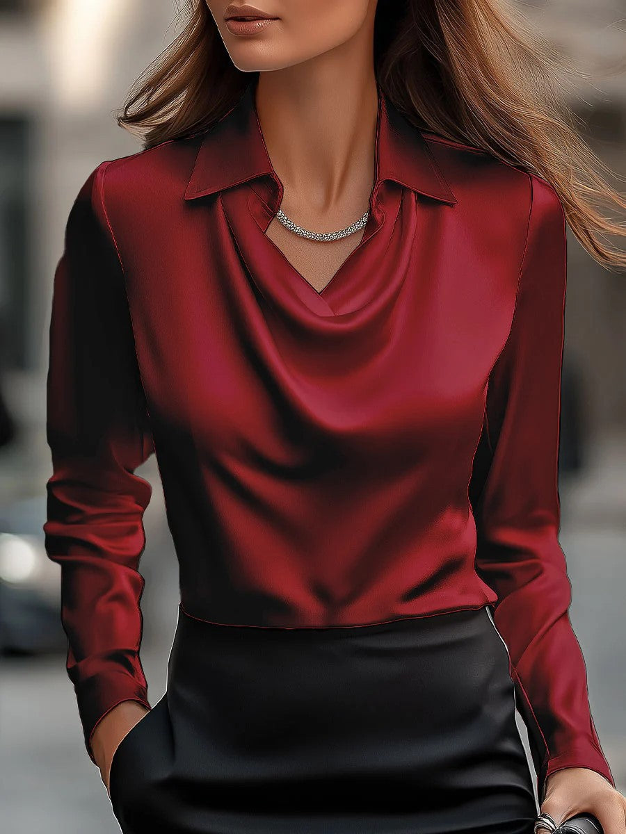 Damen Langarmshirt mit U-Boot-Ausschnitt – Bild 9 | LuxeStyle