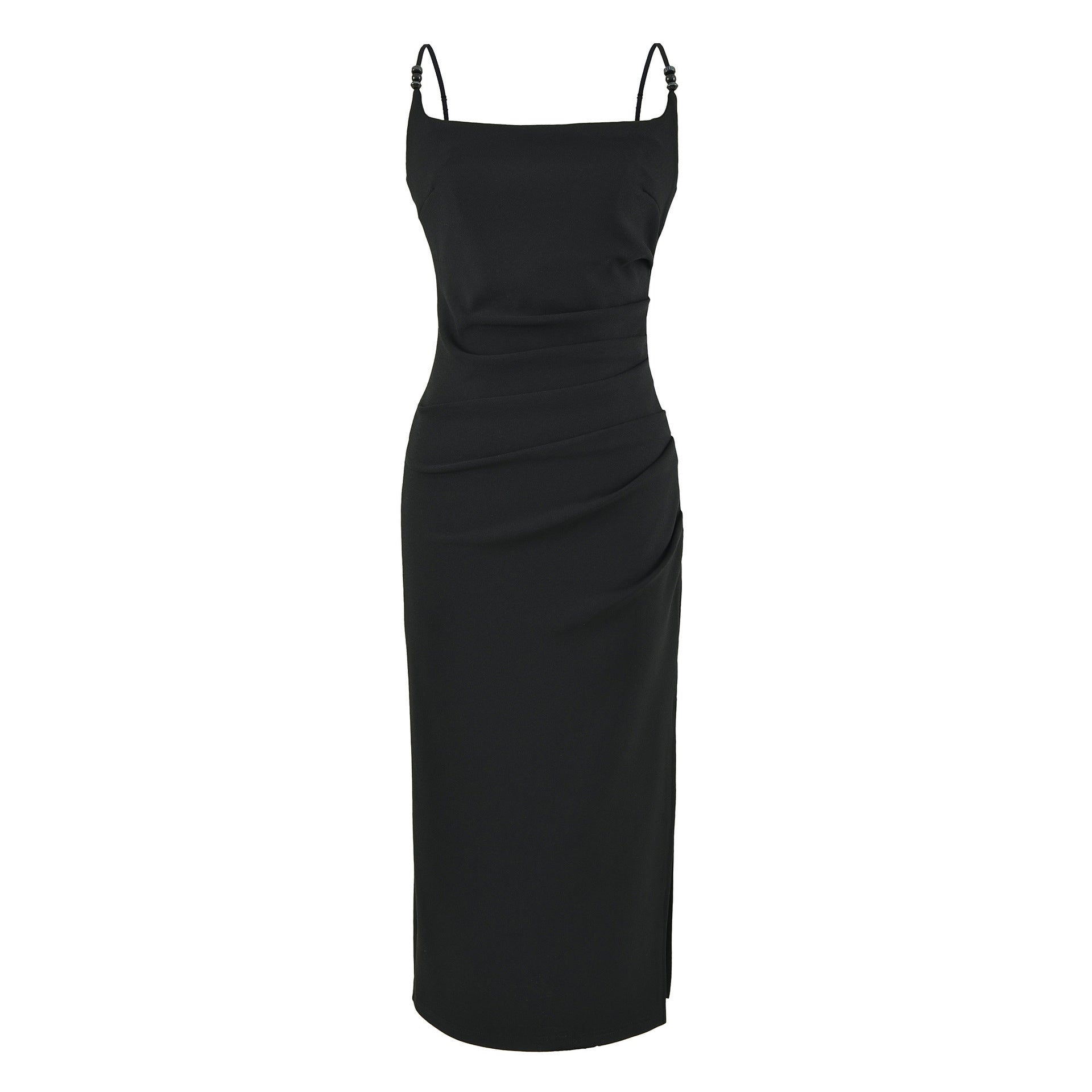 Pleated Midi-Kleid