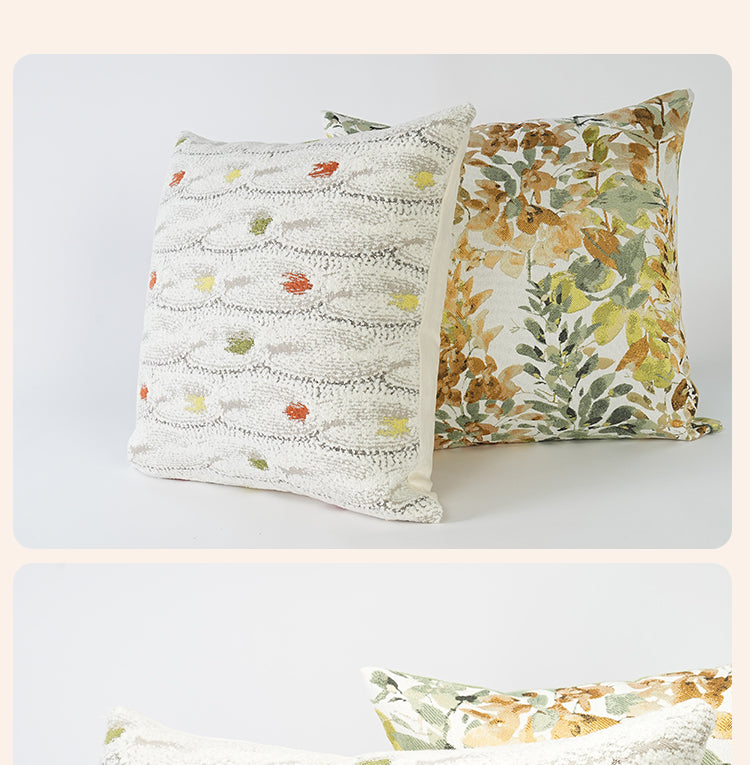 Pflanzen- und Blumenmuster-Polster 45x45 cm – Bild 4 | LuxeStyle