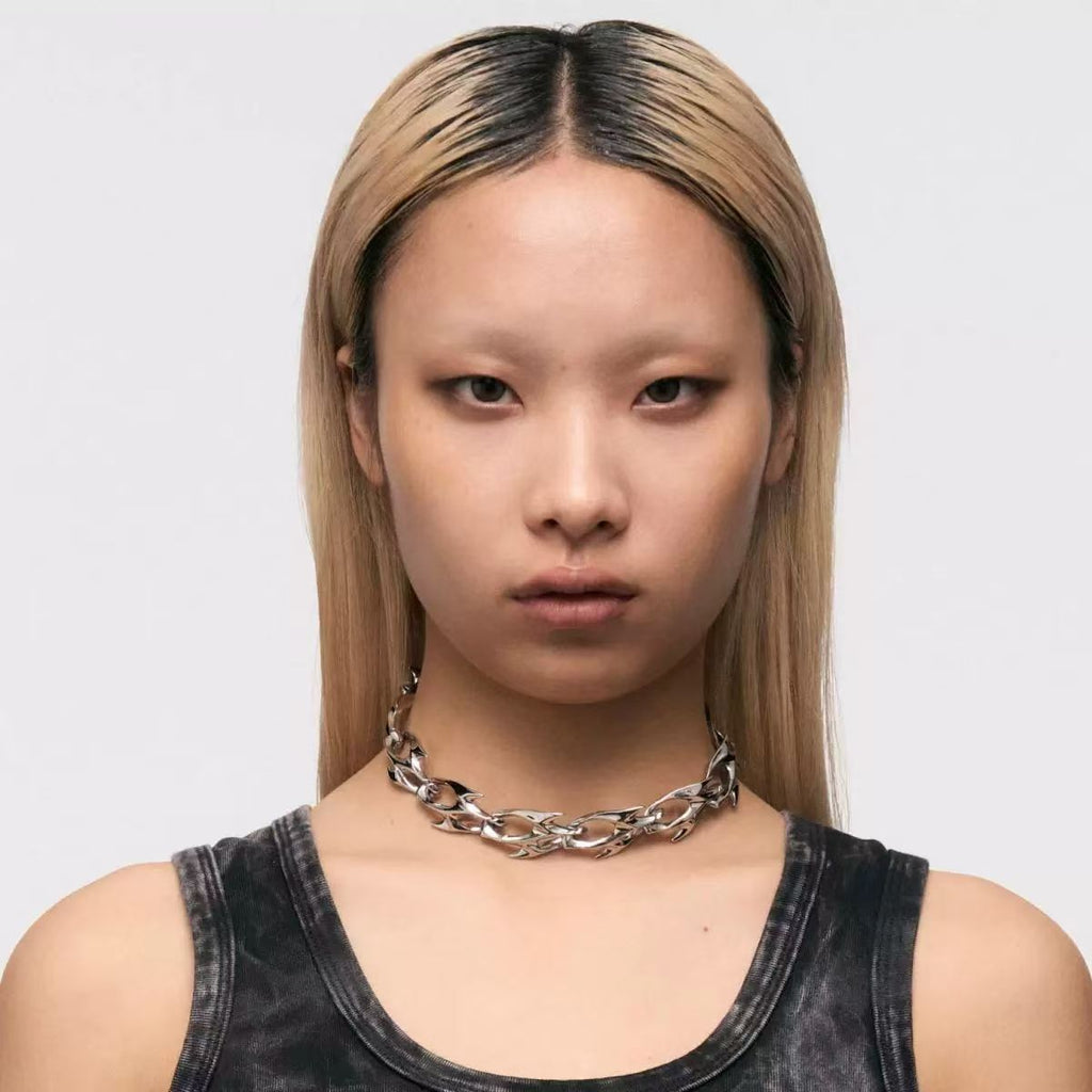 Punk-Style Schlangenknochen-Kette