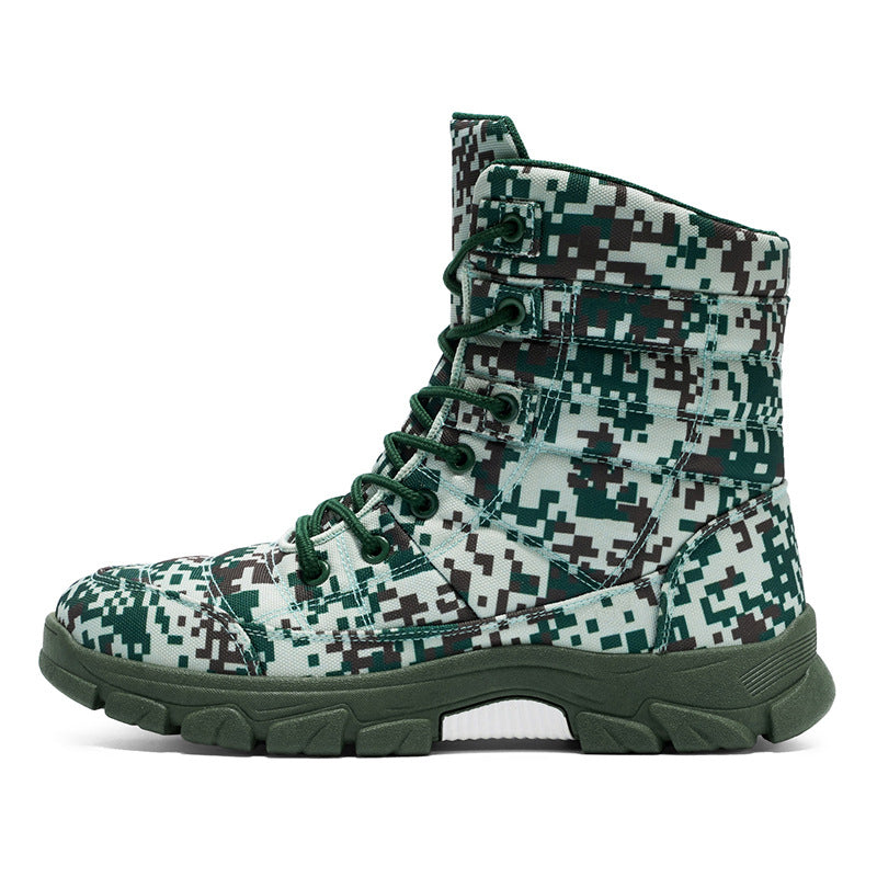 Gefütterte Camouflage Wanderstiefel für Herren