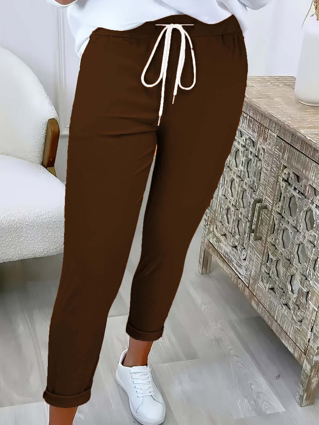 Vielseitige Caprihose mit Bündchen