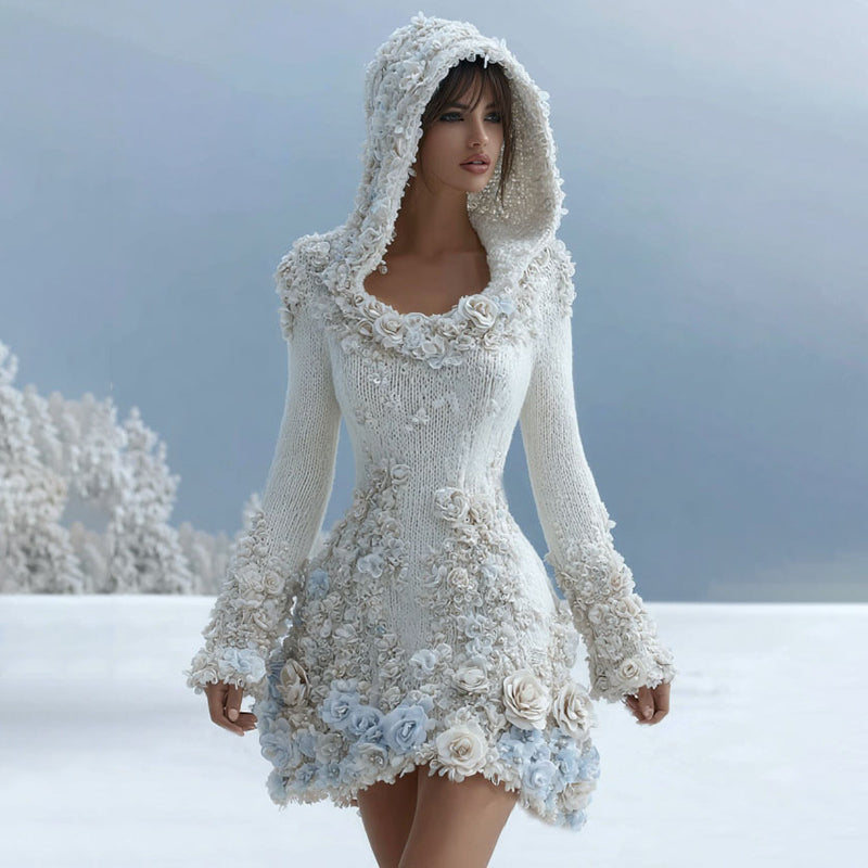 3D Farbverlauf Digital-Print Hoodie für Damen