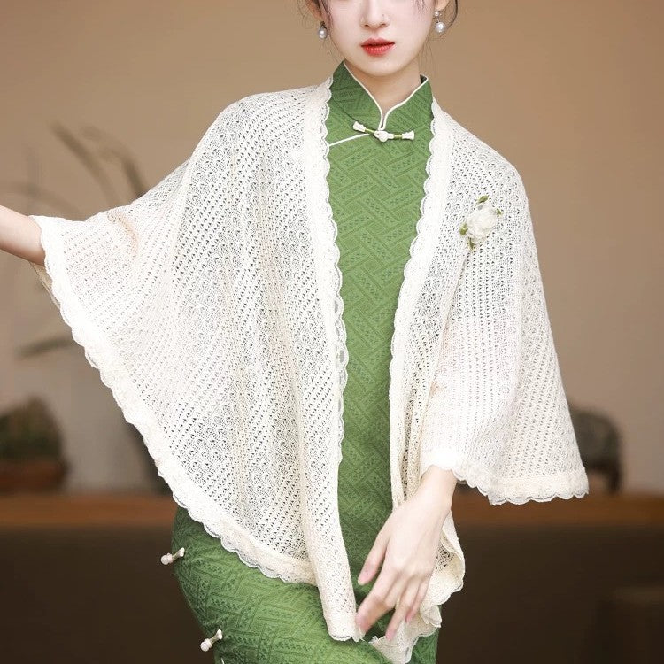 Cape-Jacke im Retro-Ethno-Stil
