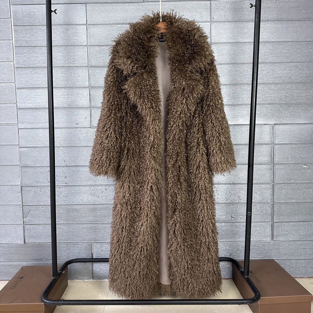 Eleganter Wollmantel mit Revers für Damen