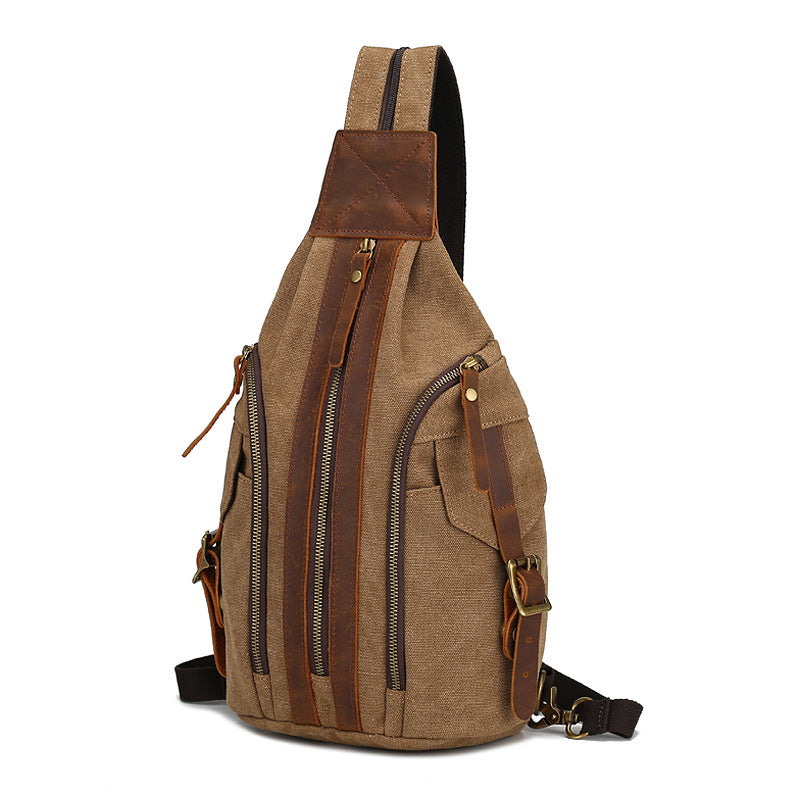 Retro Brusttasche aus Canvas – Bild 5 | LuxeStyle