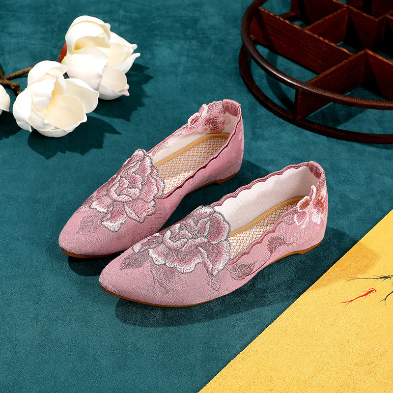 Vintage Flats mit spitzer Zehe