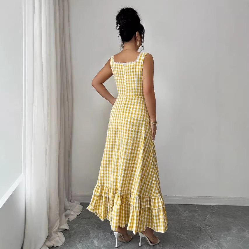 Elegantes Retro-Kleid mit Karomuster – Bild 2 | LuxeStyle