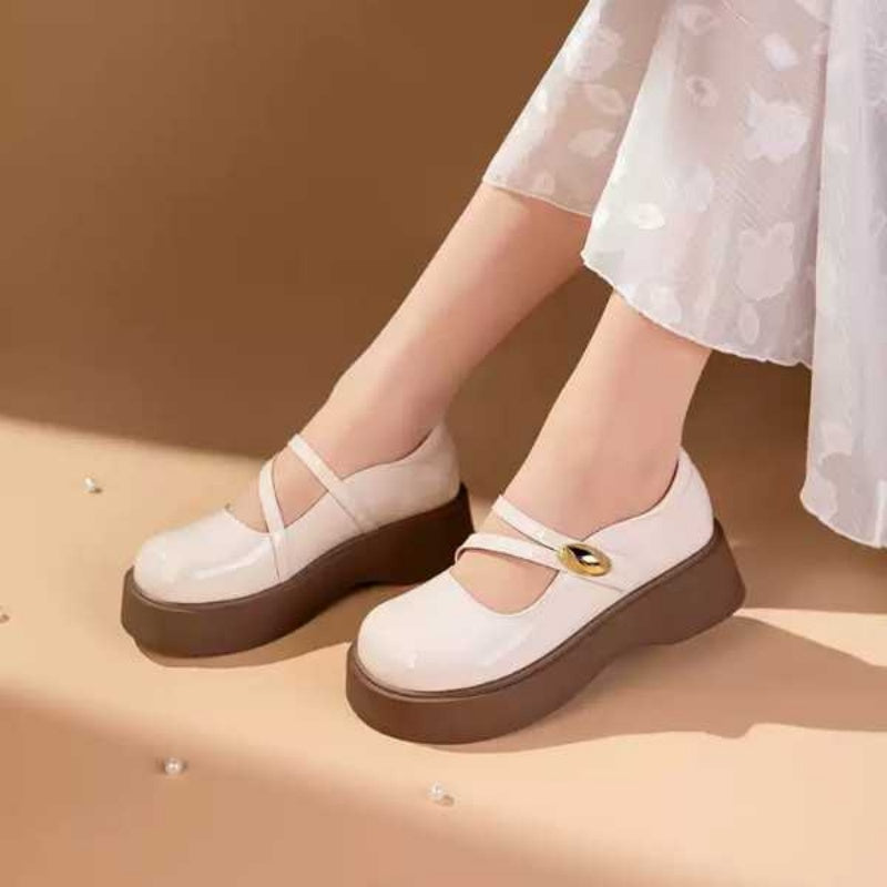 Vintage Mary Jane Plateau-Schuhe