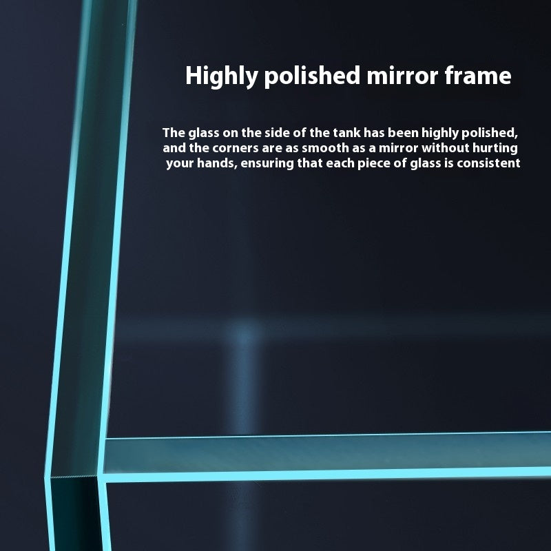 Glas-Aquarium für den Schreibtisch