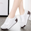 Damen-Lederschuhe mit Lochmuster | LuxeStyle