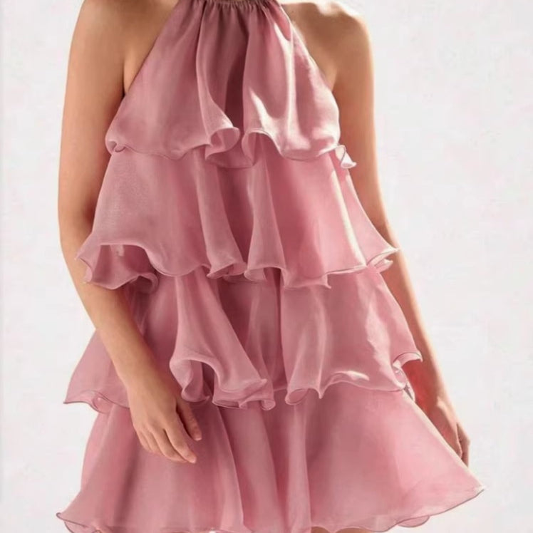 Ärmelloses Midikleid mit Neckholder – Bild 2 | LuxeStyle