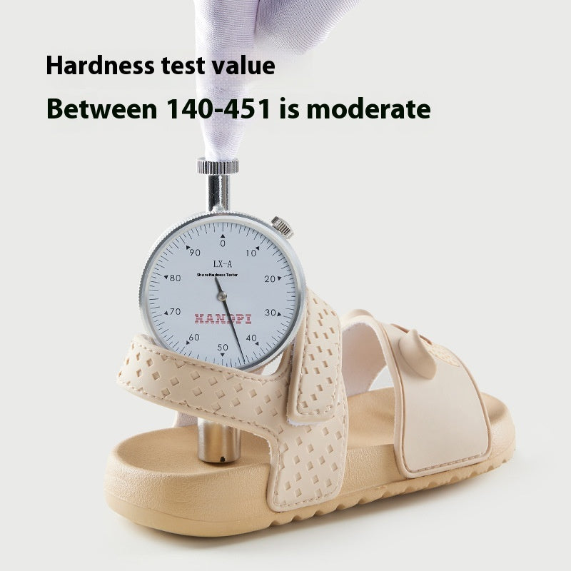 Kinder-Sandalen mit Bär-Print, weiche Sohle & Klettverschluss