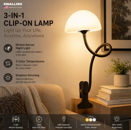 Halbrunde Tischlampe mit verstellbarem Schirm – Bild 5 | LuxeStyle