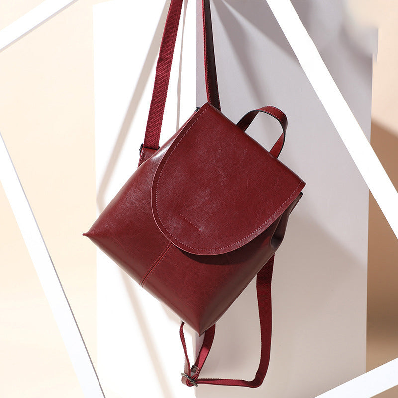 Leder Rucksack Damen – Retro-Look – Bild 6 | LuxeStyle