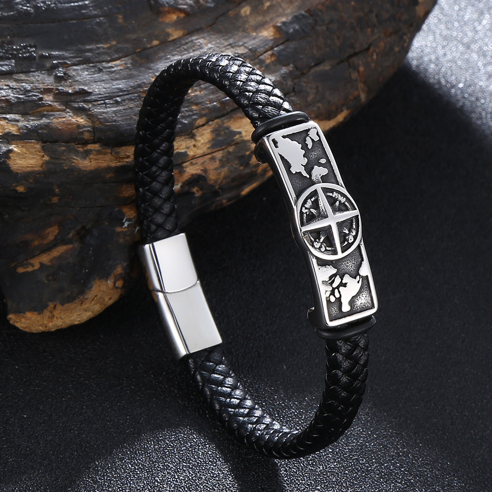 Geflochtenes Lederarmband aus Mikrofaser – Bild 5 | LuxeStyle