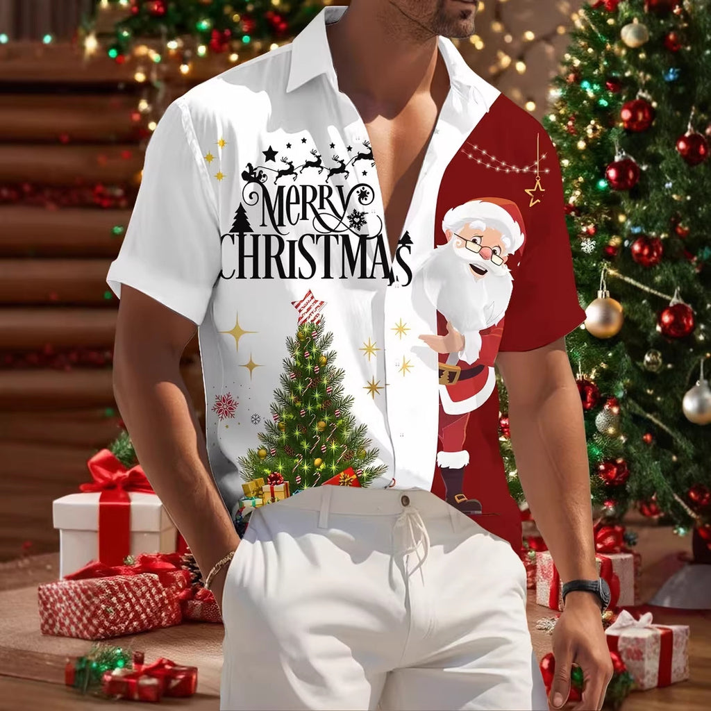 3D-Druck Weihnachts-Shirt Herren
