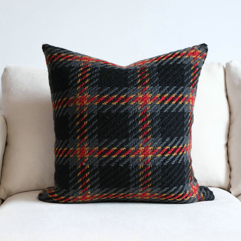 Plaid-Wollekissenbezug – Luxuriöser Stil – Bild 6 | LuxeStyle