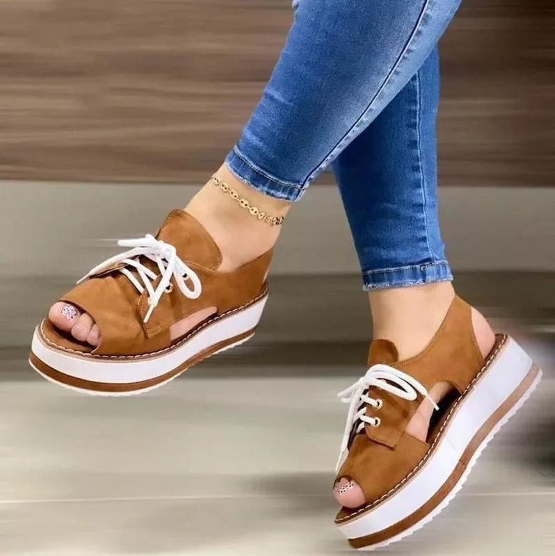 Sandalen mit Schnürung – Bild 3 | LuxeStyle