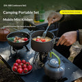 Antihaft-Camping-Kochset mit Pfanne