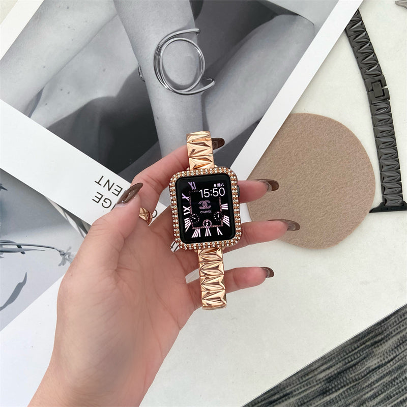 Geometrisches Metall-Armband für Apple Watch – Bild 3 | LuxeStyle