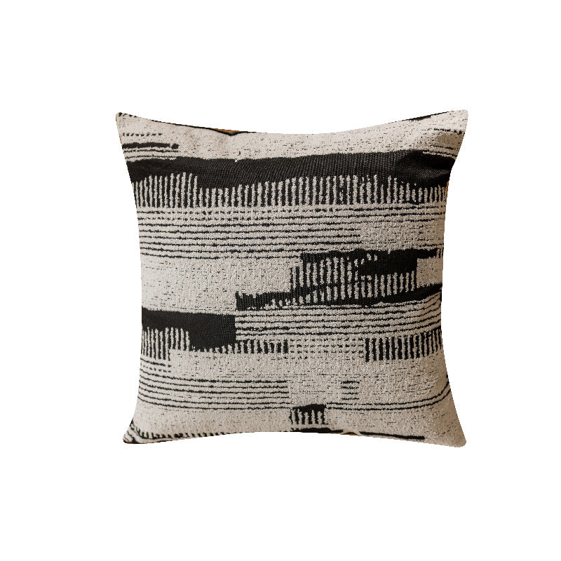 Minimalistischer Jacquard Kissenbezug, nordischer Stil