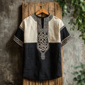 Leinen-Shirt für Herren mit kurzen Ärmeln – Bild 1 | LuxeStyle
