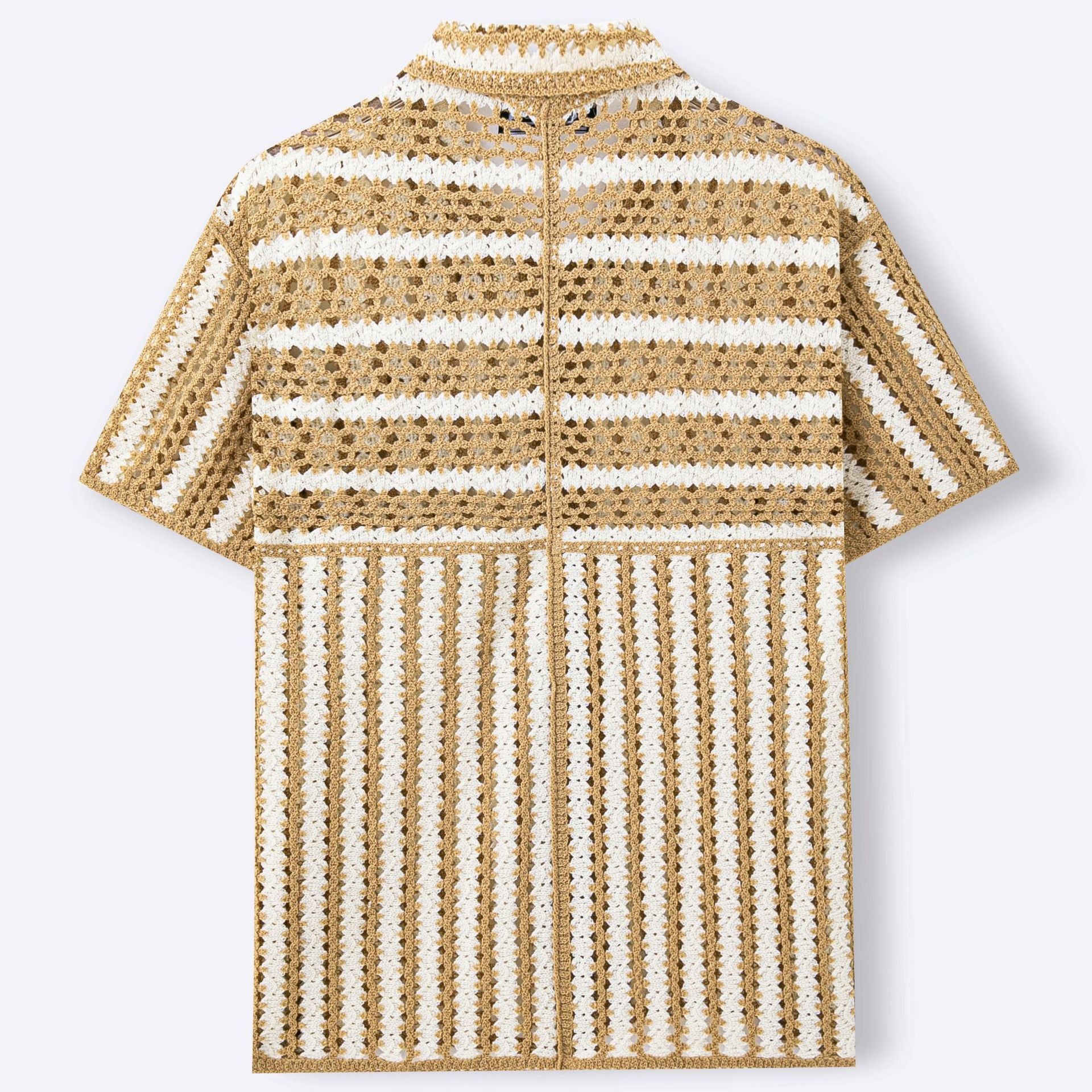 Herren Retro Strickpullover gestreift – Ansicht 2