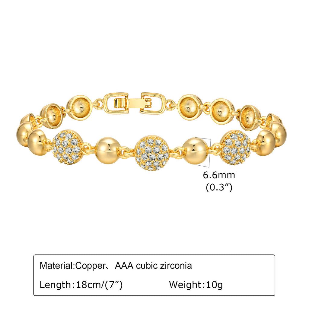 Zirkon Armband mit Blumen- und Herz-Designs