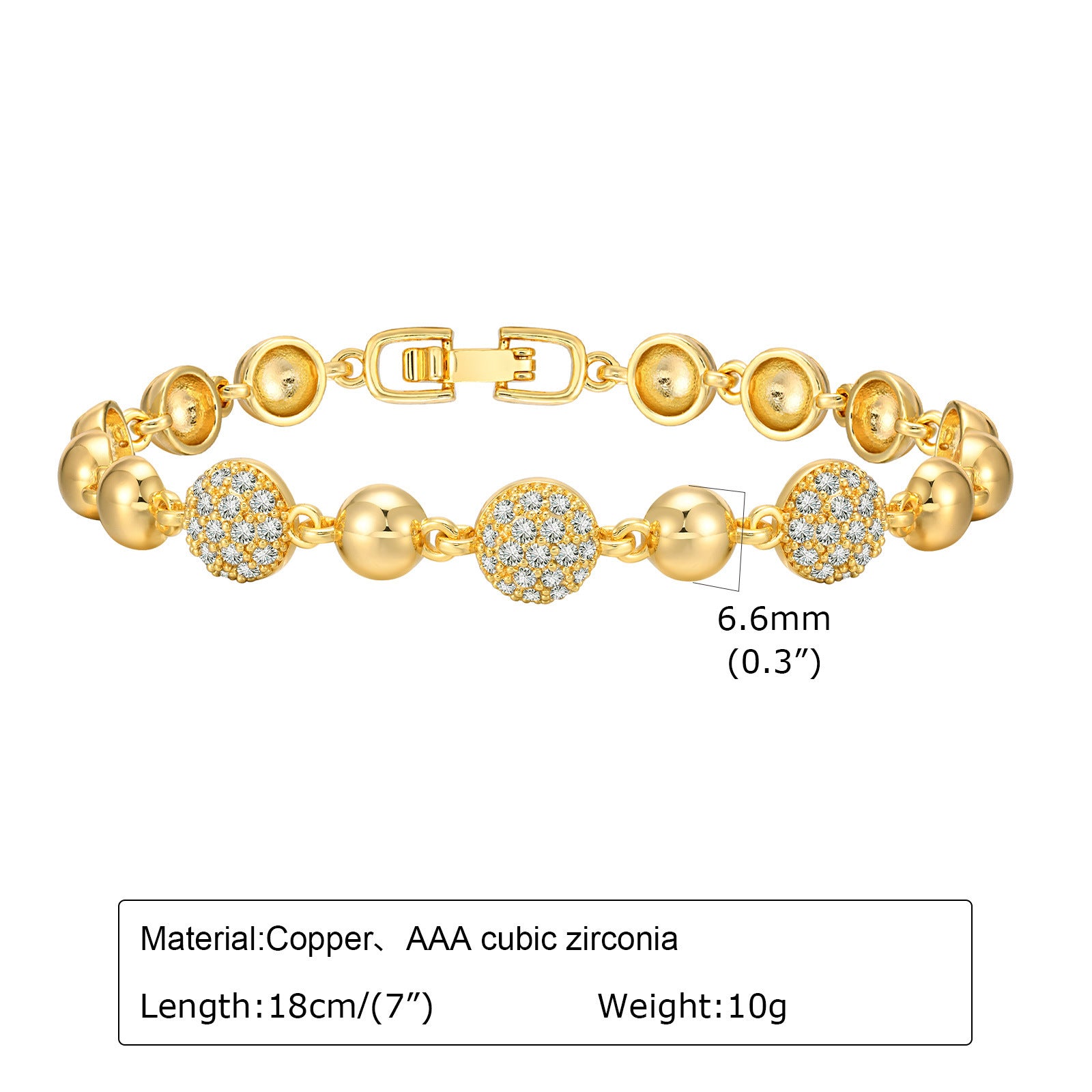Zirkon Armband mit Blumen- und Herz-Designs