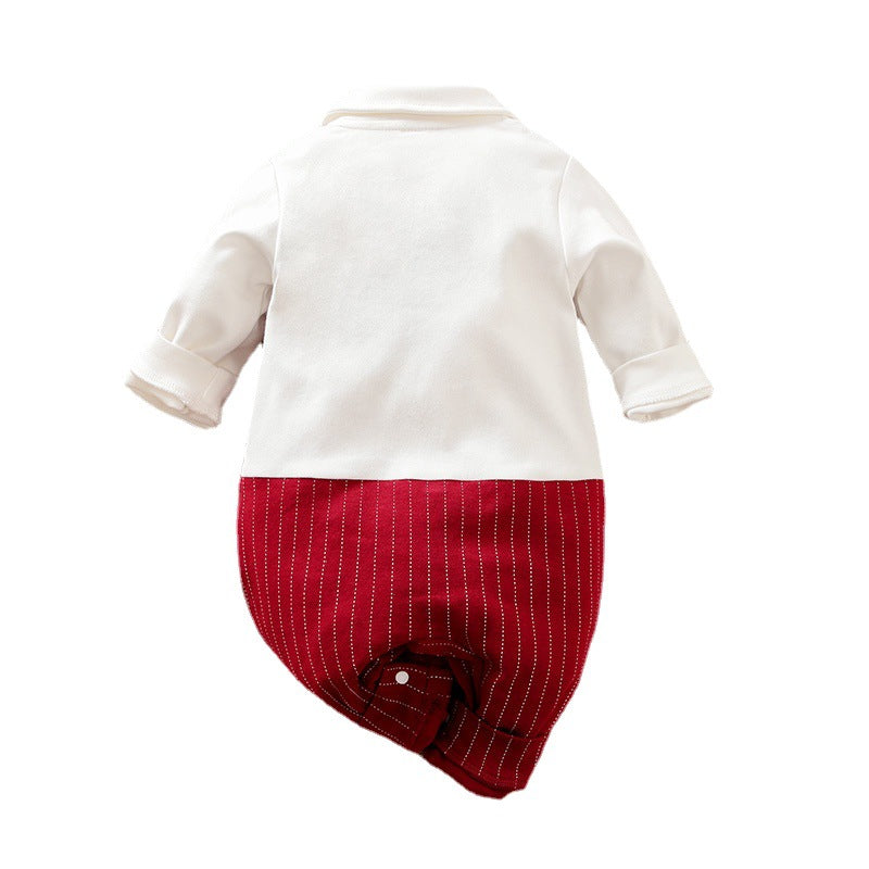 Baby-Overall Weinrot für Jungen
