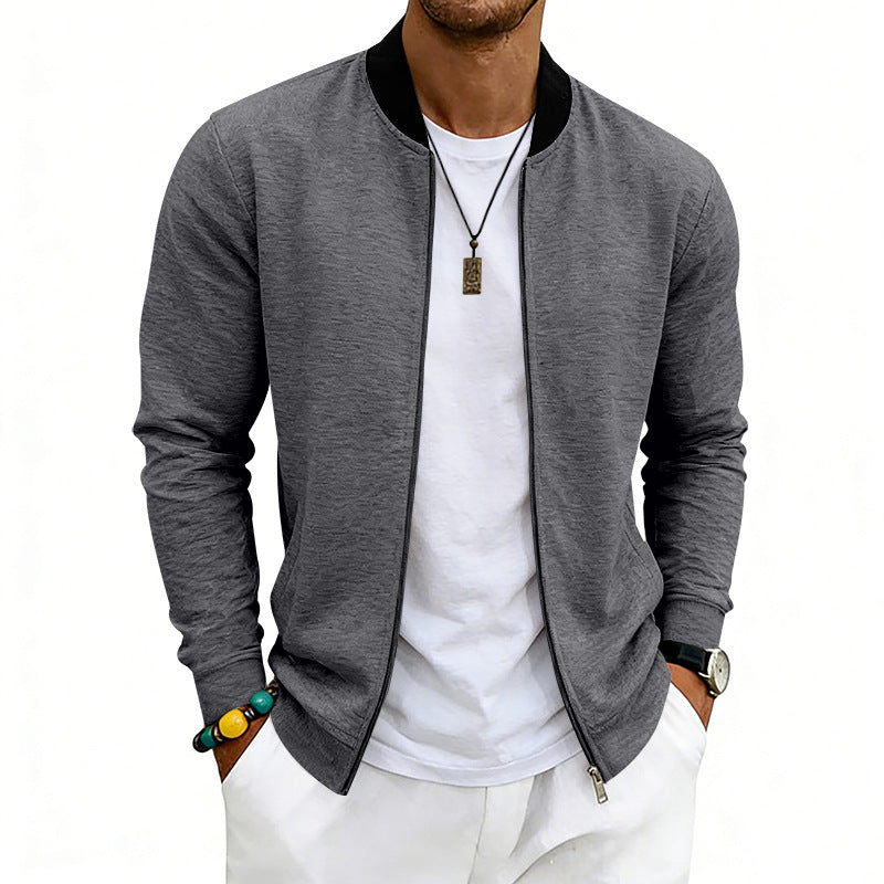 Vintage Baseball-Jacke mit Stehkragen