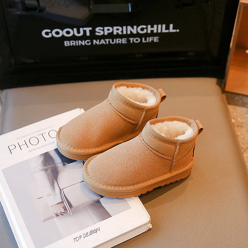 Kinderstiefel in Camel, Lila, Schwarz – 7–12 Jahre | LuxeStyle