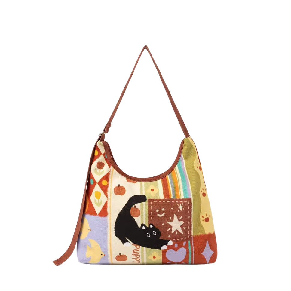 Einkaufstasche mit Katzen-Print – Bild 5 | LuxeStyle
