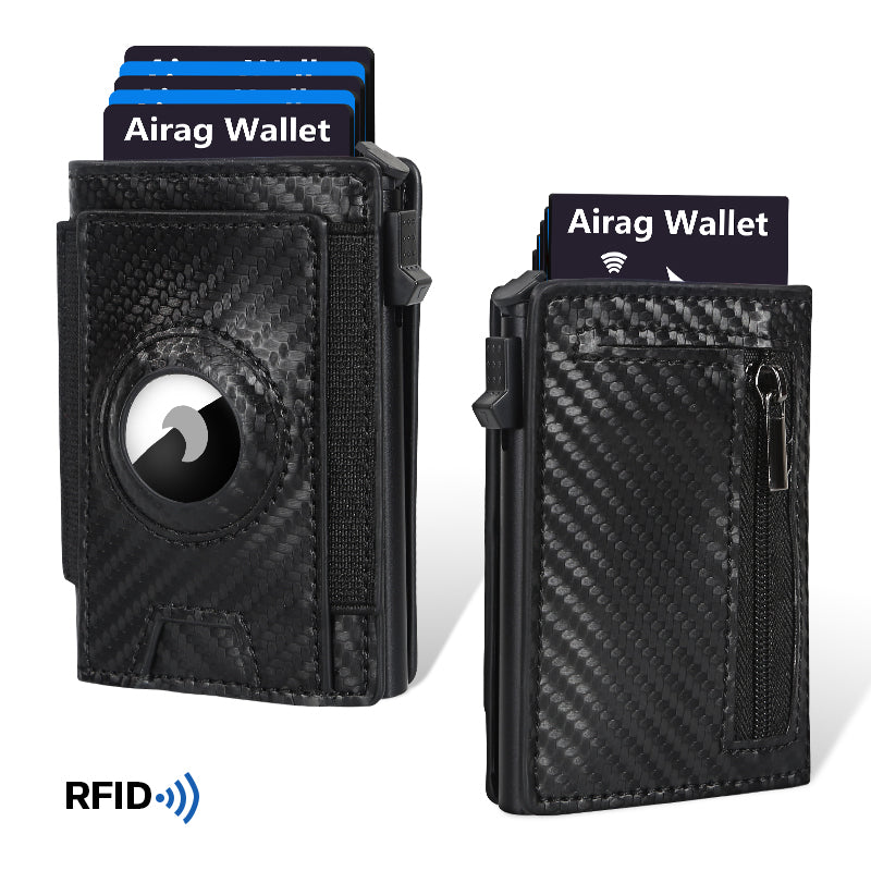 Slim Wallet mit RFID-Schutz und Kartenautomatik