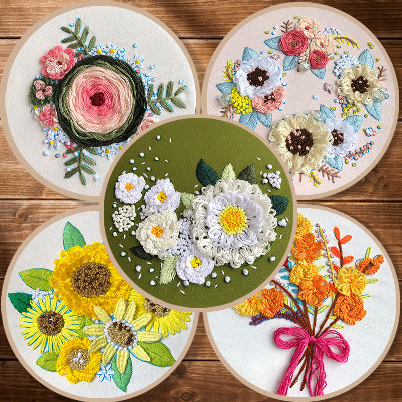 Stickereikit Pflanzen & Blumen