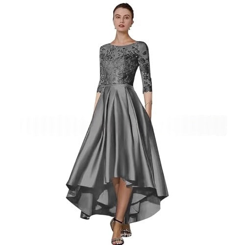 Elegantes Spitzen-Abendkleid mit halbem Arm | LuxeStyle