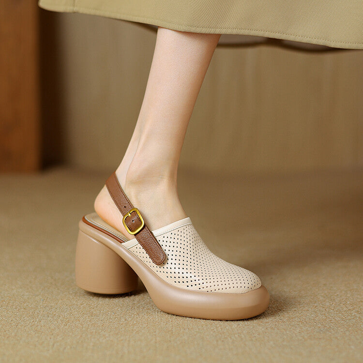 Plateau-Sandalen mit runder Kappe – Bild 22 | LuxeStyle