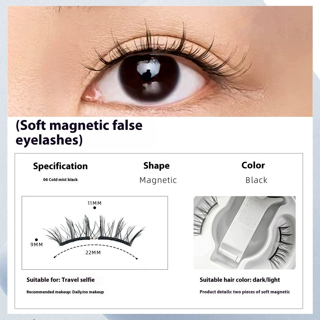 Natürliche magnetische Wimpern langlebig
