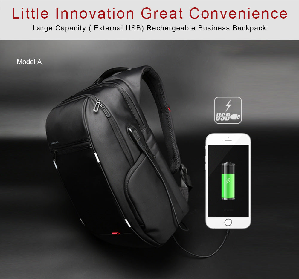 USB-Lade-Rucksack wasserdicht 15" – Bild 9 | LuxeStyle