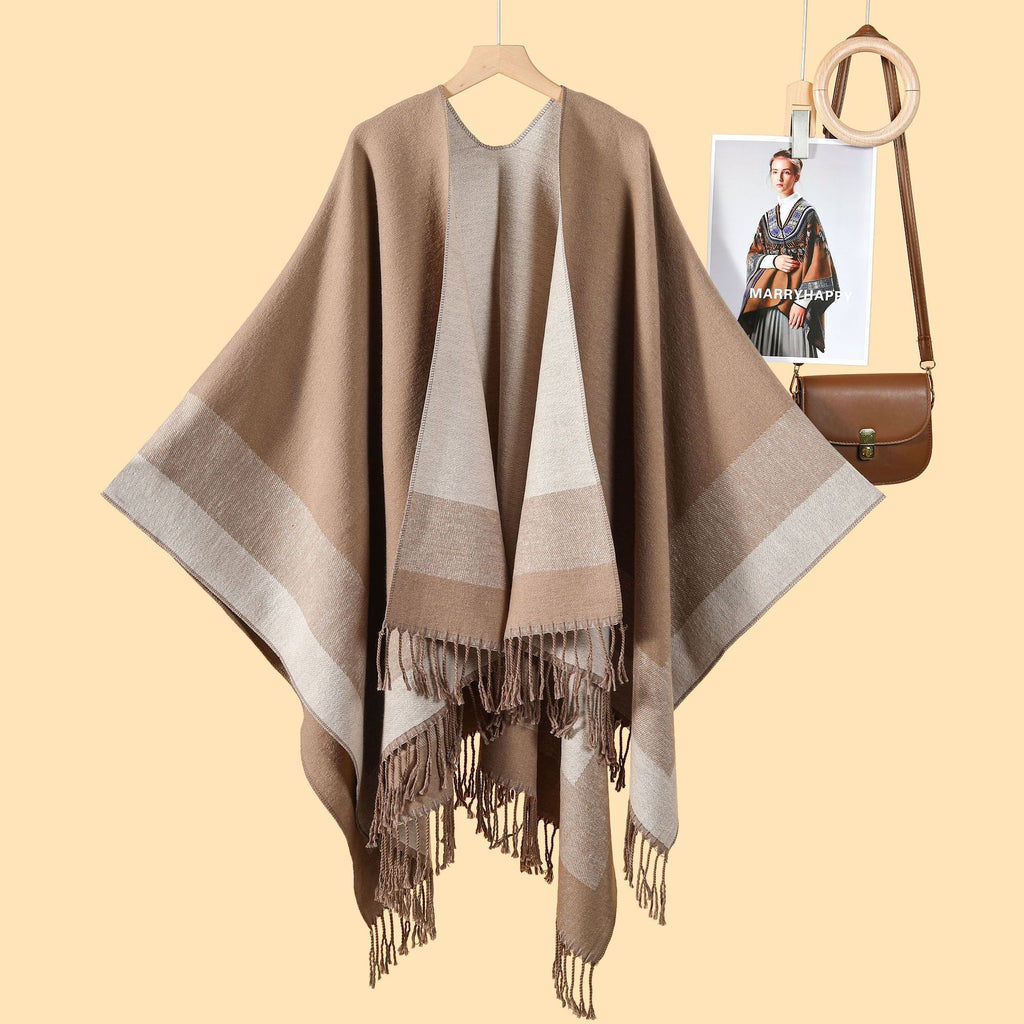 Weitläufiger Kaschmir-Schal mit Kordel | LuxeStyle