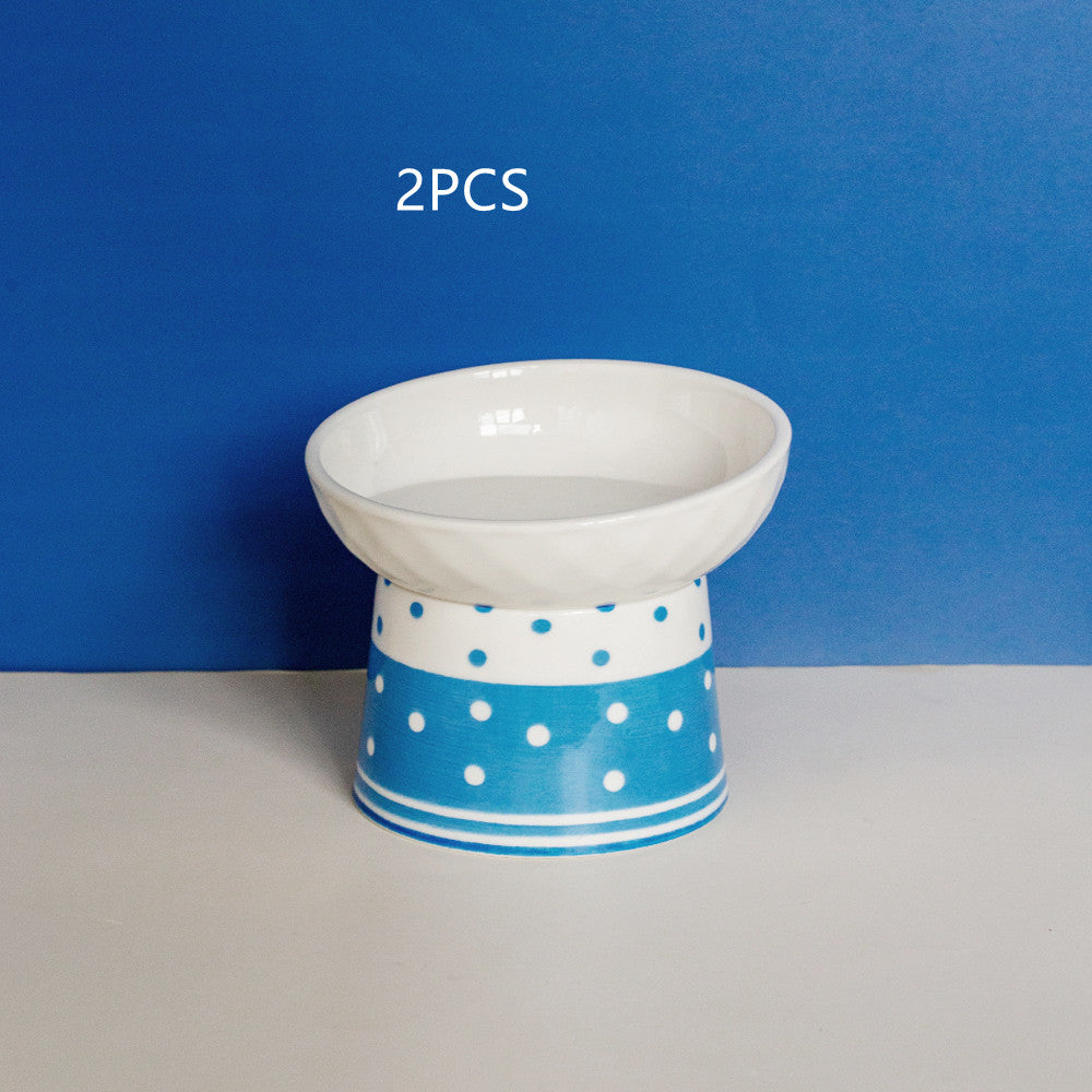 Katzenkeramik-Bowl mit Polka-Dot-Design – Bild 7 | LuxeStyle