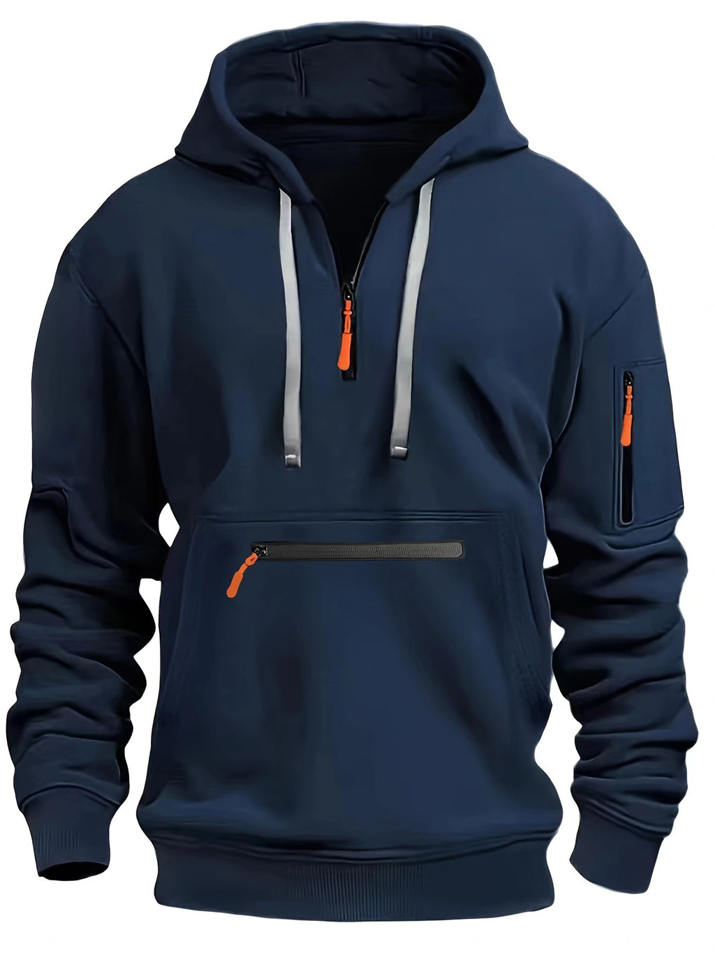 Wasserdichter Kapuzenpullover mit Reissverschluss